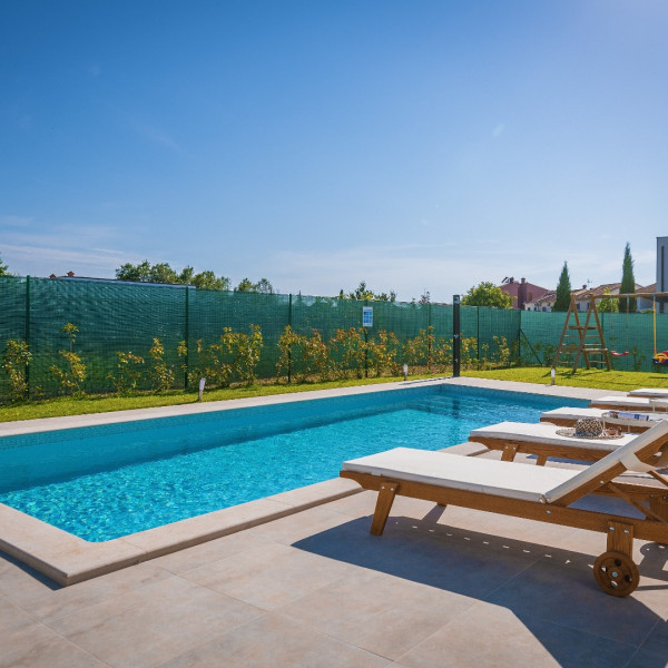 Villa Mateo, Villa Mateo mit beheiztem Pool, Valbandon, Istrien, Kroatien Valbandon