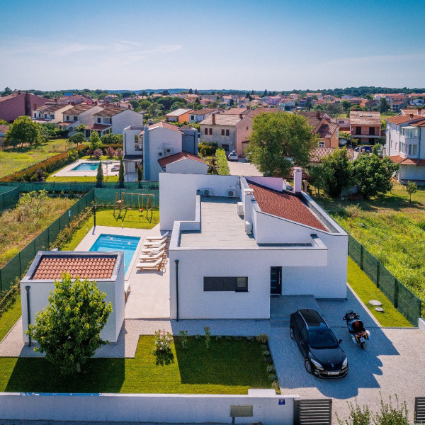 Villa Mateo, Villa Mateo mit beheiztem Pool, Valbandon, Istrien, Kroatien Valbandon