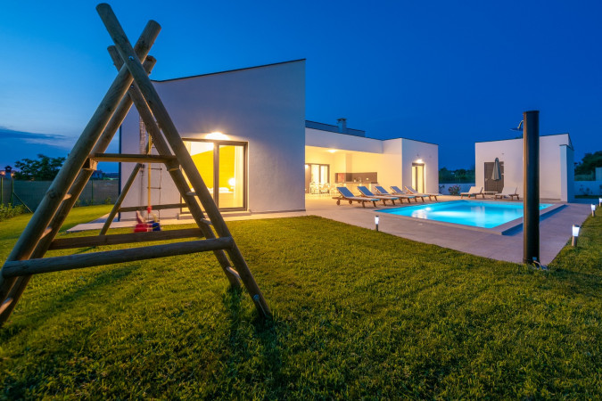 Villa Mateo mit beheiztem Pool, Valbandon, Istrien, Kroatien Valbandon